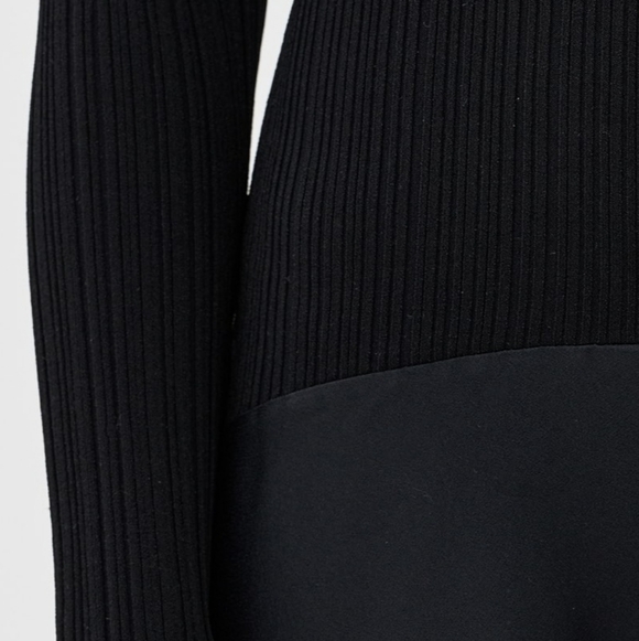 VERONICA BEARD VAUGHN SATIN TRIMMED MIDI DRESS - Picture 2 of 7